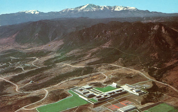 Aerial View, U. S. Air Force Academy, near Colorado Springs, CO - Carey's Emporium