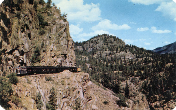 Narrow Guage Train in Animas Canon Between Durango and Silverton in South Western Colorado - Carey's Emporium