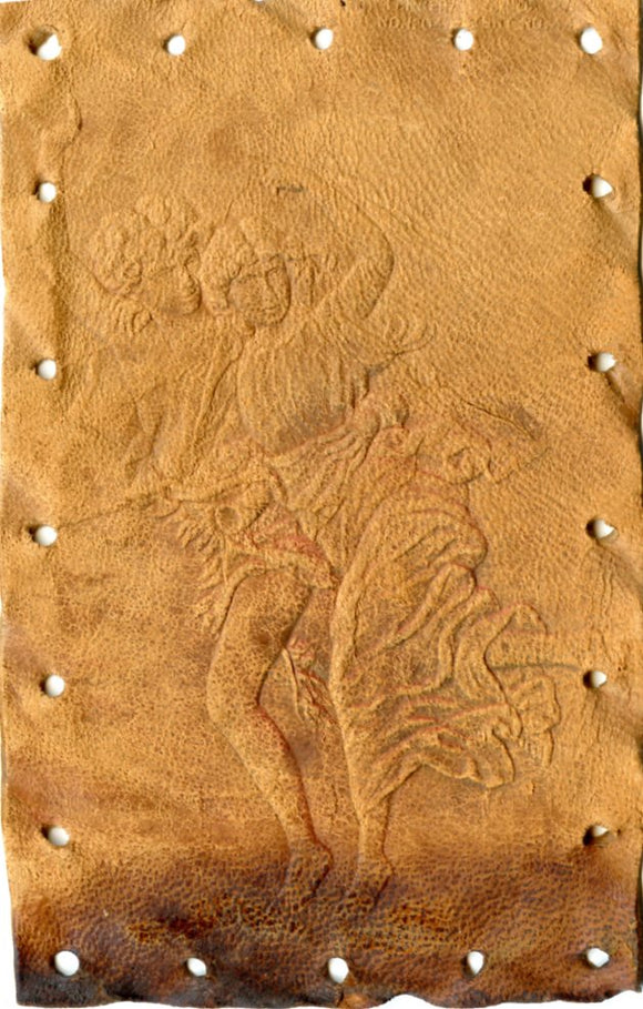 Man and Woman Leather Postcard - Carey's Emporium