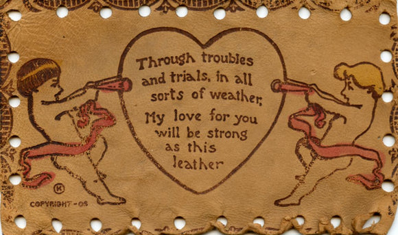 Through Troubles and Trials, in All Sorts of Weather, My Love for You Will be Strong as This Leather - Carey's Emporium