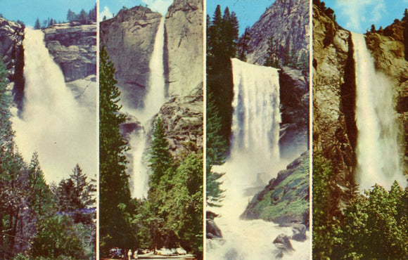 Four Falls, Nevada, Yosemite, Vernal, Bridal Veil, Yosemite National Park, CA - Carey's Emporium