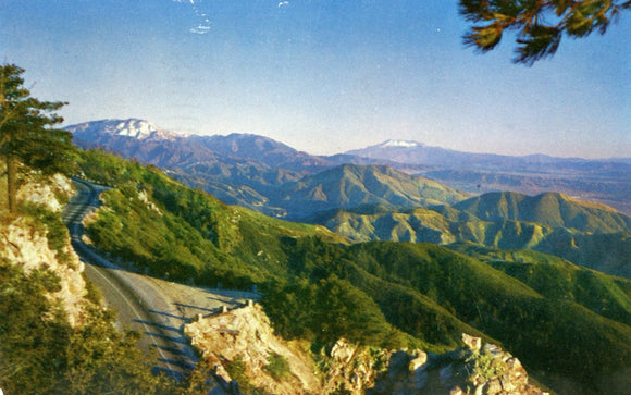 World Famous Rim O' World Highway along the crest of the San Bernardino Mountains, CA - Carey's Emporium