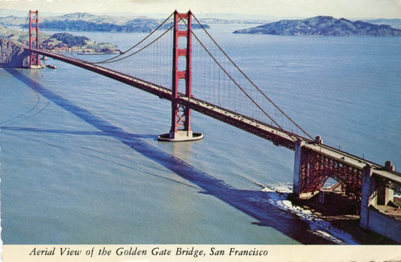 Aerial View of the Golden Gate Bridge, San Francisco, CA - Carey's Emporium