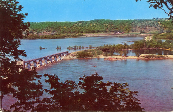 U. S. Government Lock and Dam on the Mississippi River, La Crosse, WI - Carey's Emporium