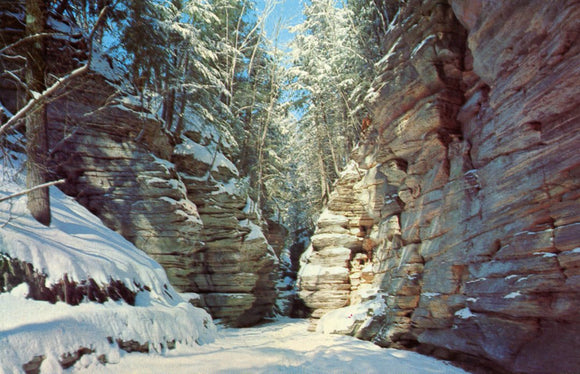 Winter at Lost Canyon, Hwy. 12, 2-1/2 Miles South of Wisconsin Dells, WI - Carey's Emporium