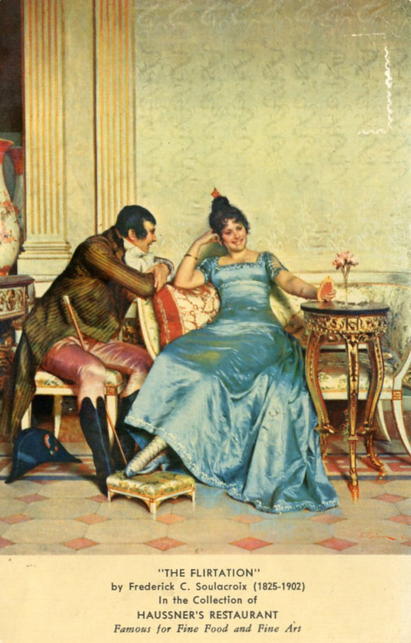 The Flirtation, in the Collection of Haussner's Restaurant, Baltimore, MD - Carey's Emporium
