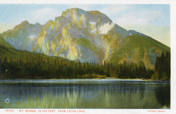 Mt. Moran, 12,100 feet, from Leigh Lake, Jackson Hole, WY - Carey's Emporium