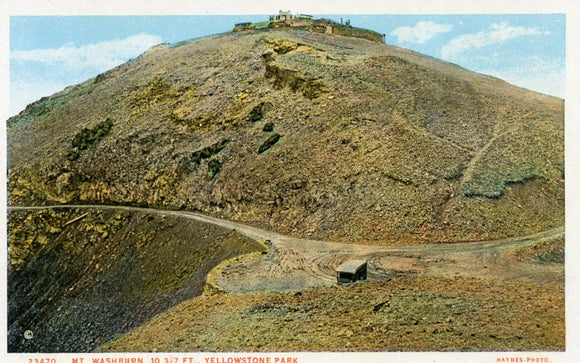 Mt. Washburn, 10,317 ft., Yellowstone Park - Carey's Emporium