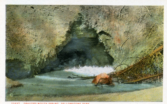Dragons Mouth Spring, Yellowstone Park - Carey's Emporium
