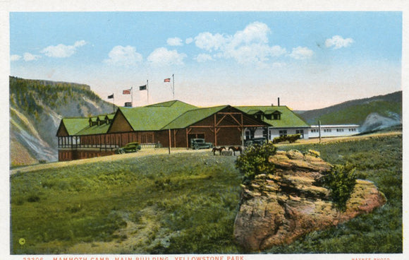 Mammoth Camp, Main Building, Yellowstone Park - Carey's Emporium