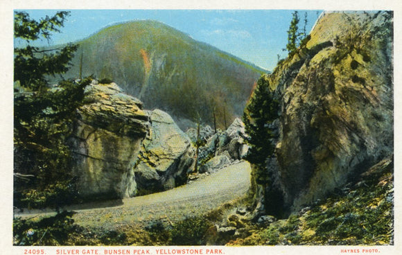 Silver Gate, Bunsen Peak, Yellowstone Park - Carey's Emporium