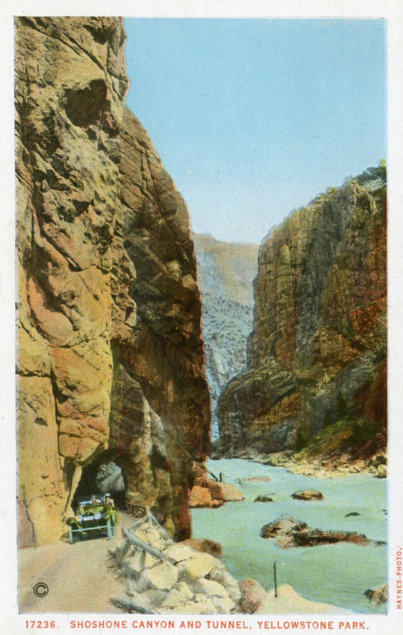 Shoshone Canyon and Tunnel, Yellowstone Park - Carey's Emporium