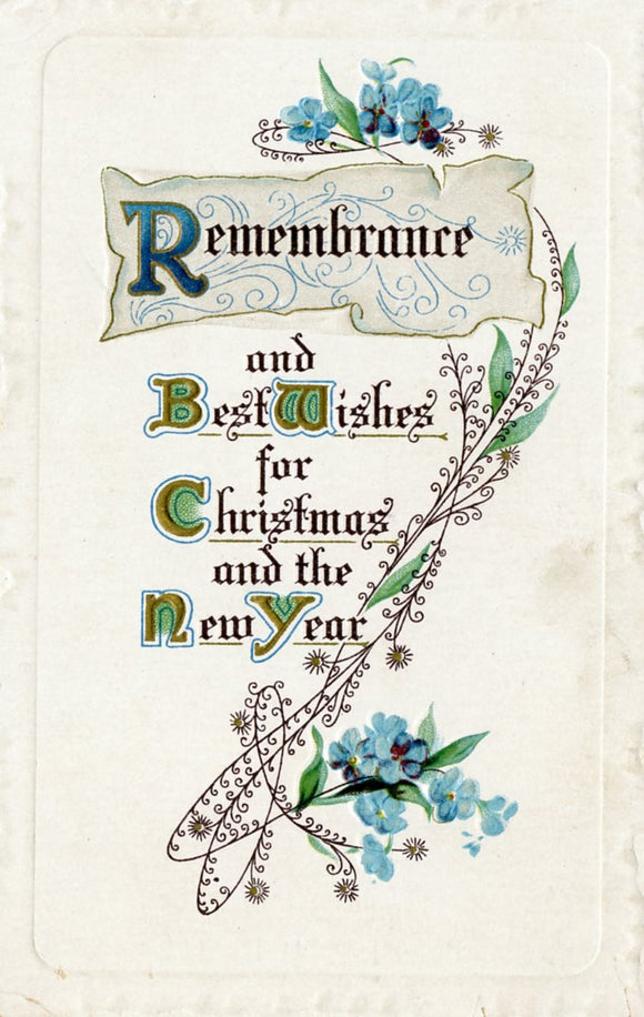 Remembrance and Best Wishes for Christmas and the New Year - Carey's Emporium