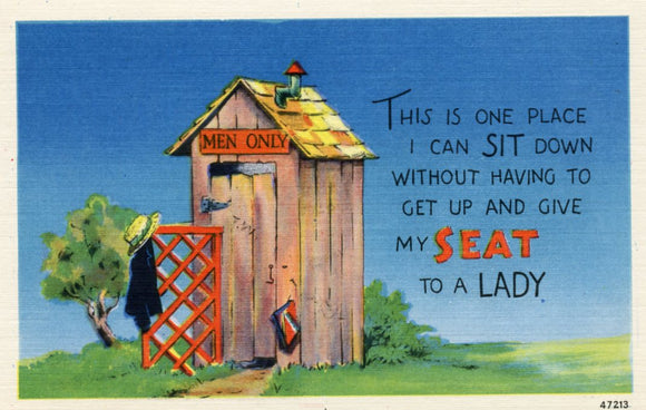 This is One Place I can Sit Down Without having to Get Up and Give My Seat to a Lady - Carey's Emporium