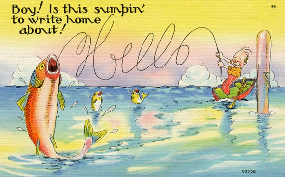 Boy! Is This Sumpin' to Write Home About! Hello - Carey's Emporium