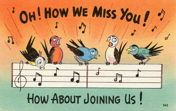 Oh! How We Miss You! How About Joining Us? - Carey's Emporium