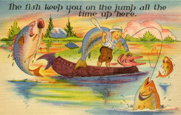 The Fish Keep You on the Jump All the Time Up Here - Carey's Emporium