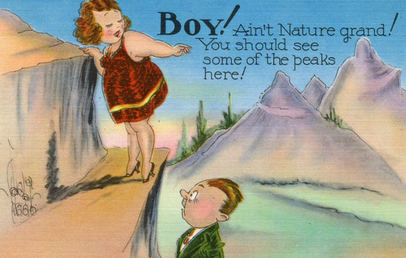 Boy! Ain't Nature Grand! You Should See Some of the Peaks Here! - Carey's Emporium