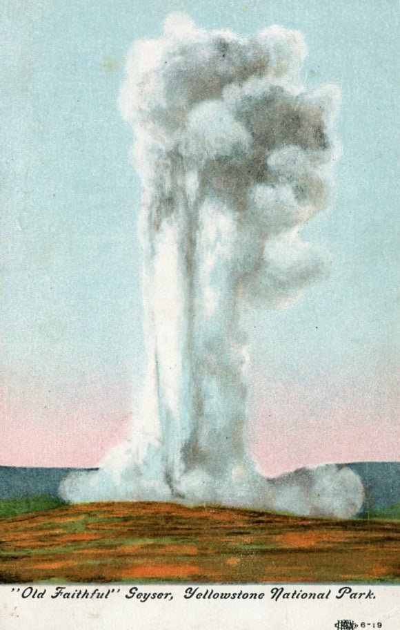 Old Faithful Geyser, Yellowstone National Park - Carey's Emporium