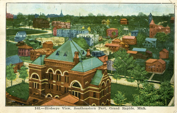 Birdseye View, Southeastern Part, Grand Rapids, MI - Carey's Emporium