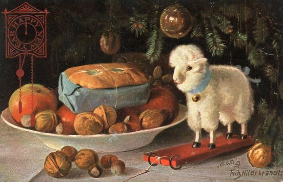 Happy New Year signed Fritz Hildebrandt - Carey's Emporium