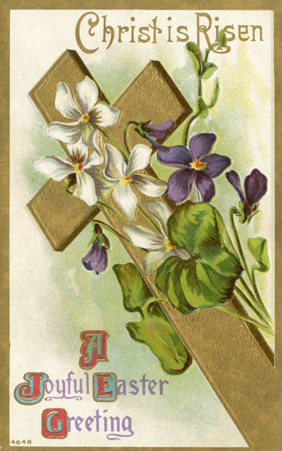 A Joyful Easter Greeting, Christ is Risen-Carey's Emporium
