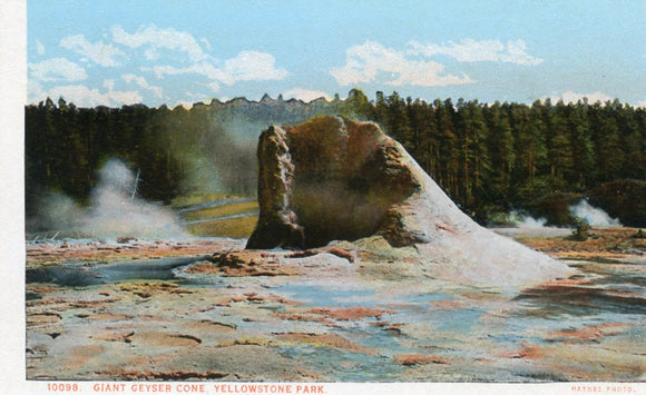 Giant Geyser Cone, Yellowstone Park-Carey's Emporium