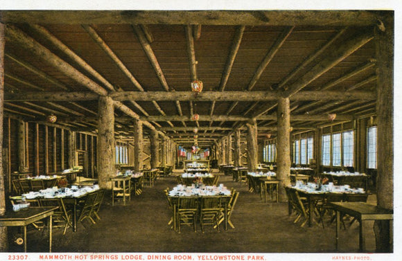 Mammoth Hot Springs Lodge, Dining Room, Yellowstone Park-Carey's Emporium