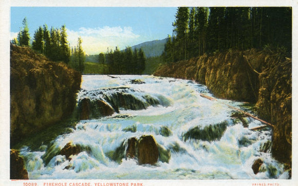 Firehole Cascade, Yellowstone Park-Carey's Emporium