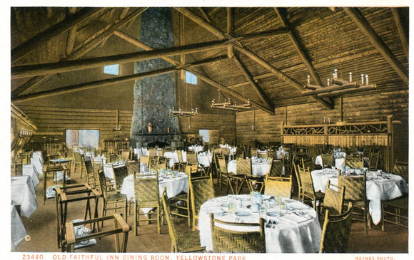 Old Faithful Inn Dining Room, Yellowstone Park-Carey's Emporium