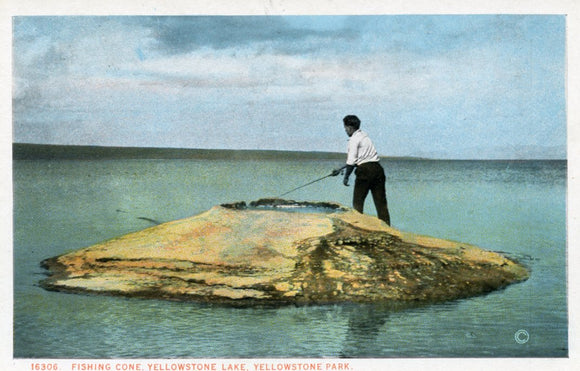 Fishing Cone, Yellowstone Lake, Yellowstone Park-Carey's Emporium