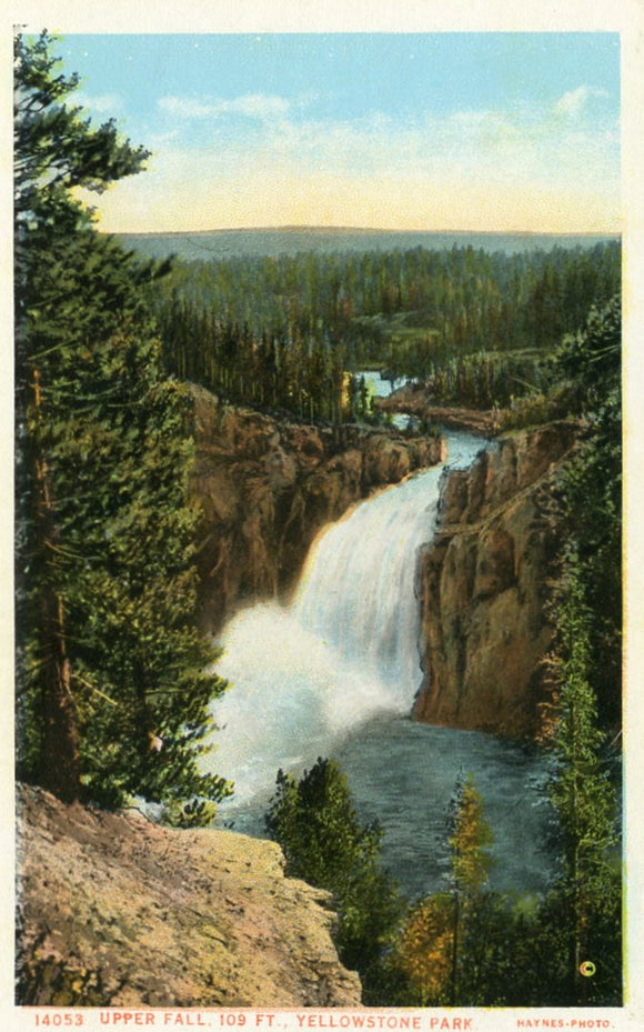 Upper Falls, 109 ft., Yellowstone Park-Carey's Emporium