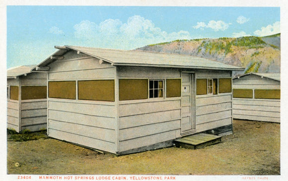Mammoth Hot Springs Lodge Cabin, Yellowstone Park-Carey's Emporium