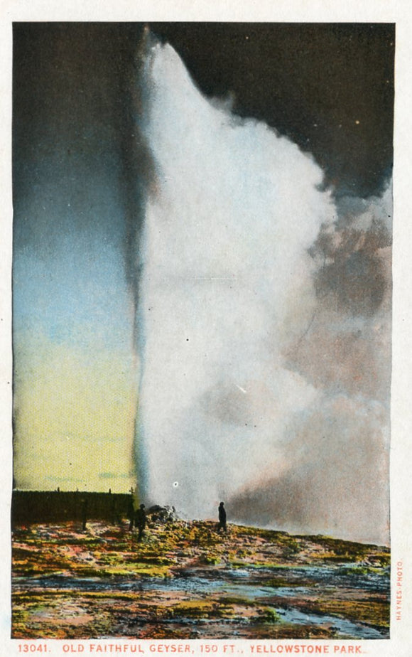 Old Faithful Geyser, 150 ft., Yellowstone Park-Careys Emporium