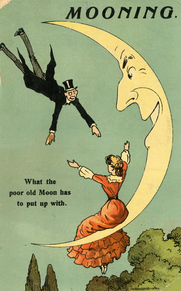 Mooning, What the poor old Moon has to put up with-Careys Emporium
