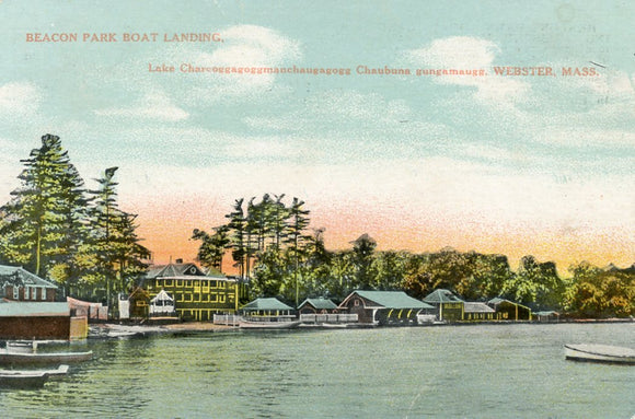 Beacon Park Boat Landing, Lake Charcoggagoggmanchaugagogg Chaubuna gungamaugg, Webster, MA-Careys Emporium