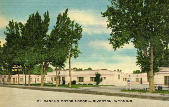 El Rancho Motor Lodge, Riverton, WY-Careys Emporium