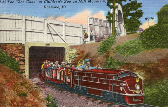 The Zoo Choo at Children's Zoo on Mill Mountain, Roanoke, VA-Careys Emporium