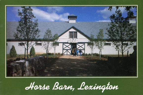 Horse Barn, Greetings from Lexington, KY-Careys Emporium