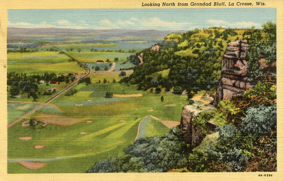 Looking North from Grandad Bluff, La Crosse, WI-Careys Emporium