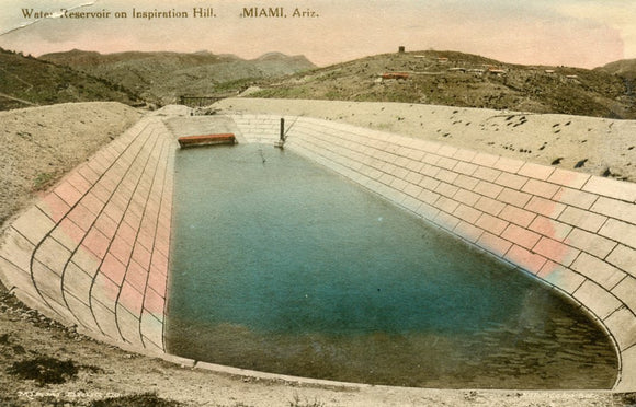 Water Reservoir on Inspiration Hill, Miami, AZ-Careys Emporium