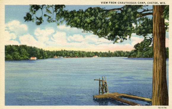 View from Chautauqua Camp, Chetek, WI-Careys Emporium