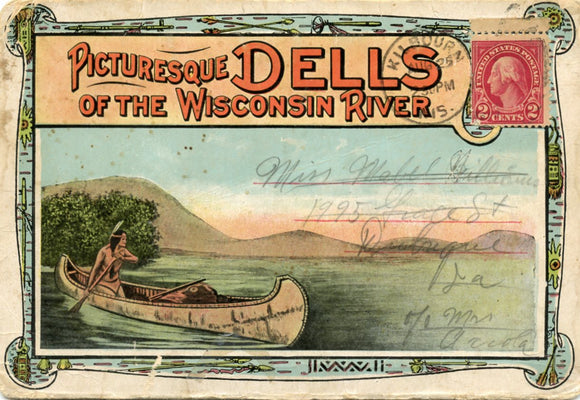 Picturesque Dells of the Wisconsin River, WI Souvenir Folder-Carey's Emporium