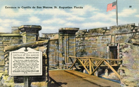 Entrance to Castillo de San Marcos, St. Augustine, FL-Carey's Emporium