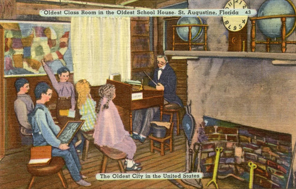 Oldest Class Room in the Oldest School House, St. Augustine, FL-Carey's Emporium