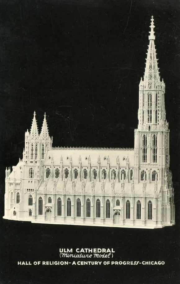 Ulm Cathedral (Miniature Model), Hall of Religion, A Century of Progress, Chicago-Carey's Emporium