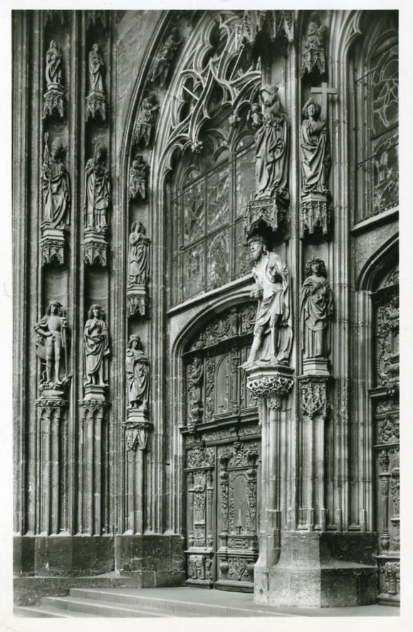 Munster, Hauptportal mit Schmerzensmann von Multscher, Ulm an der Donau-Carey's Emporium