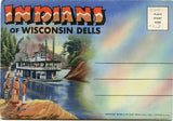 Indians of Wisconsin Dells, WI Souvenir Folder-Carey's Emporium
