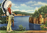 Indians of Wisconsin Dells, WI Souvenir Folder-Carey's Emporium