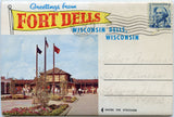 Greetings from Fort Dells, Wisconsin Dells, WI Souvenir Folder-Carey's Emporium